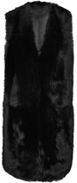 Thumbnail for your product : Karl Donoghue Reversible Shearling And Leather Gilet - Black