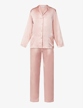 La Perla Silk Essence silk-satin pyjama set - ShopStyle Pajamas