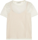 Thumbnail for your product : Pringle Striped cotton-jersey and tulle top