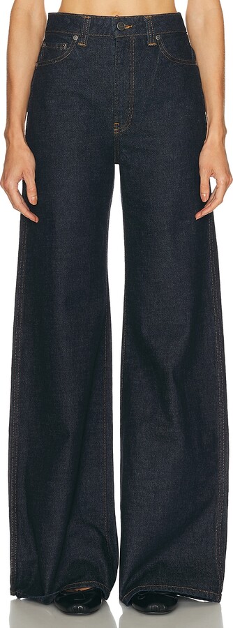 KHAITE Dane Wide Leg in Blue