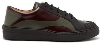 Valentino Rubberup Leather And Rubber Trainers - Mens - Multi