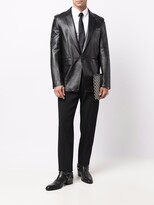 Thumbnail for your product : Saint Laurent Single-Breasted Leather Blazer