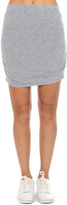 Monrow Shirred Mini Skirt