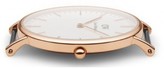 Thumbnail for your product : Daniel Wellington Classic Cambridge Rose Gold Watch in Red