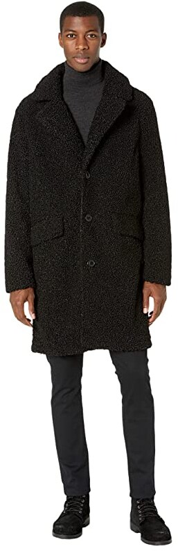 shearling top coat