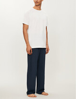 Thumbnail for your product : Derek Rose Men's Blue Basel Casual Trousers, Size: XXL
