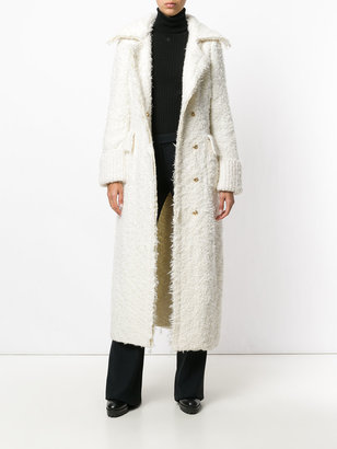 Alexander McQueen fluffy long length coat