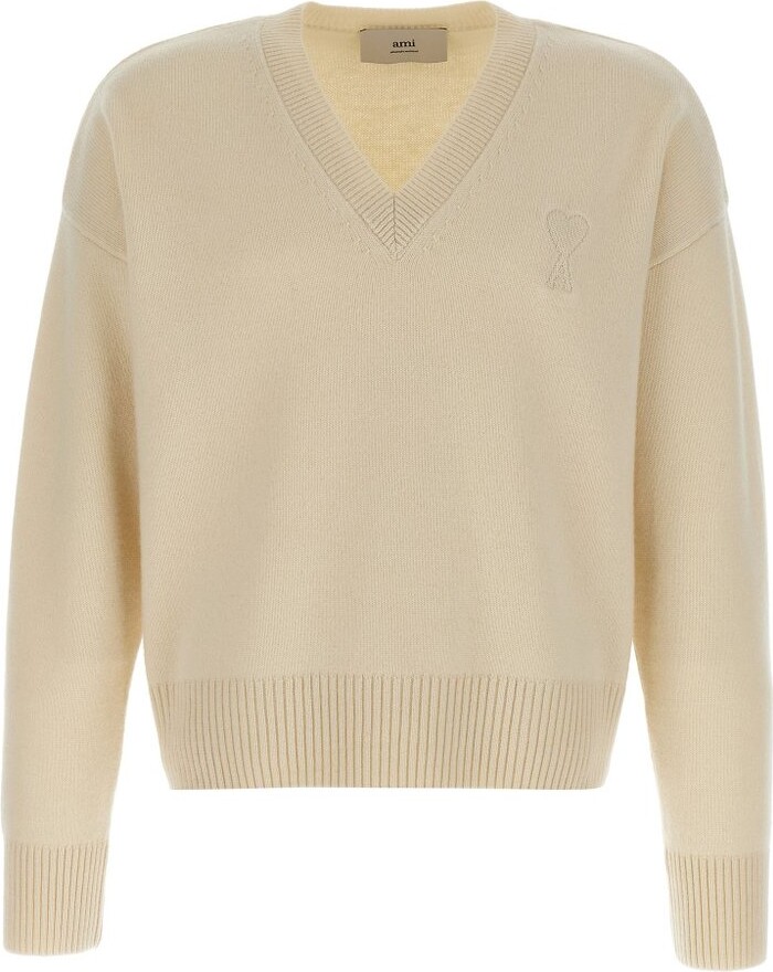 ami-paris-v-neck-knitted-