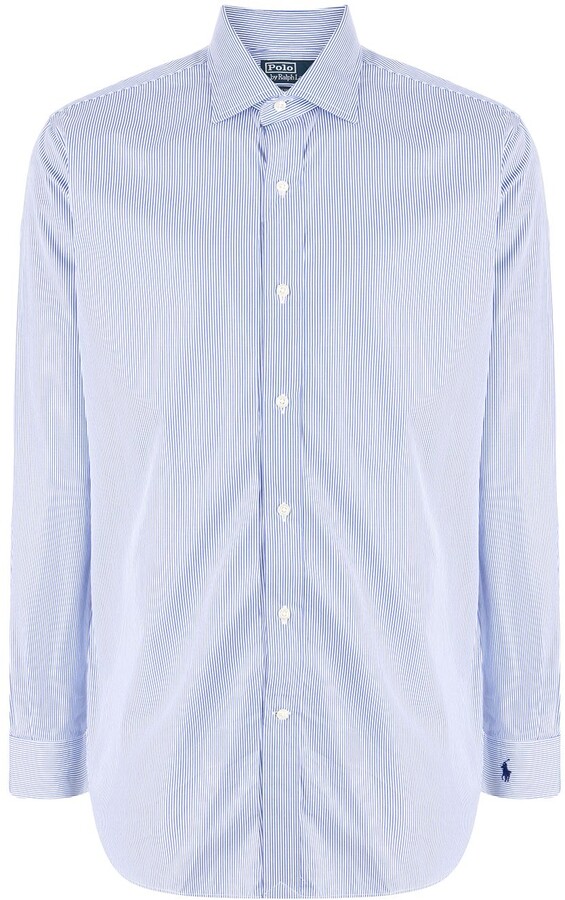 Polo Ralph Lauren Long-Sleeve Pinstripe Dress Shirt - ShopStyle