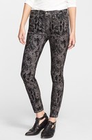 Thumbnail for your product : Free People High Rise Skinny Jeans (Black Combo)