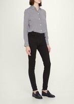 Thumbnail for your product : Equipment Essential Button-Front Striped Silk Shirt