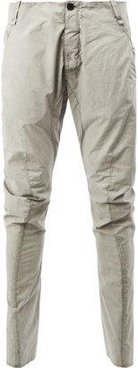 Masnada fitted tapered trousers