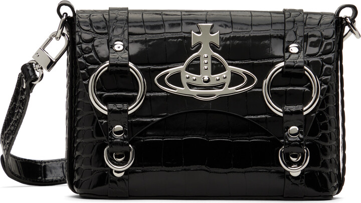 Vivienne Westwood Black Kim Crossbody Bag Vivienne Westwood CLINT