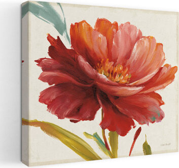 Red Barrel Studio Contemporary Dancing Colors I With Blue Cream Art