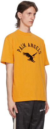 Palm Angels Yellow College Eagle T-Shirt