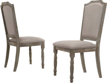 Ophelia & Co. Reclaimed Gray Wood Dining Chair (2) - Build, Seat 41h X 22.4w 19.5d In Pedestal Chairs ,