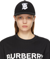 Thumbnail for your product : Burberry Black Cotton Jersey Monogram Baseball Cap