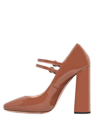 Rochas 110mm Patent Leather Mary Jane Pumps