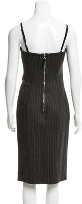Dolce & Gabbana Strapless Pinstriped Dress