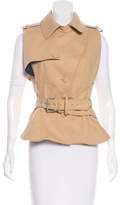 Thumbnail for your product : Bouchra Jarrar Belted Notch-Lapel Vest