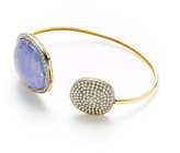 Thumbnail for your product : Amrapali Diamond & Tanzanite Cuff Bracelet