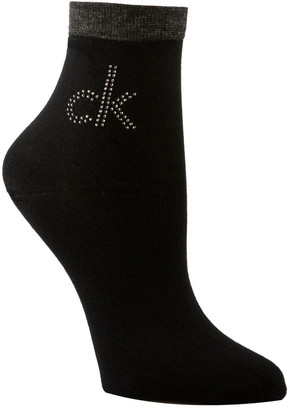 Calvin Klein Crystal Logo Anklet Socks ECC628