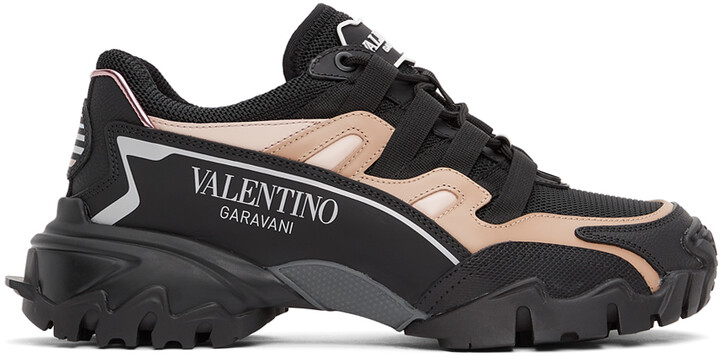 Valentino Garavani Black & Pink Climbers Sneakers - ShopStyle