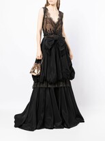 Thumbnail for your product : ZUHAIR MURAD Asymmetrical Lace-Detail Gown