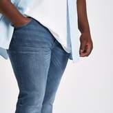 Thumbnail for your product : River Island Big and Tall mid blue faded Sid skinny jeans