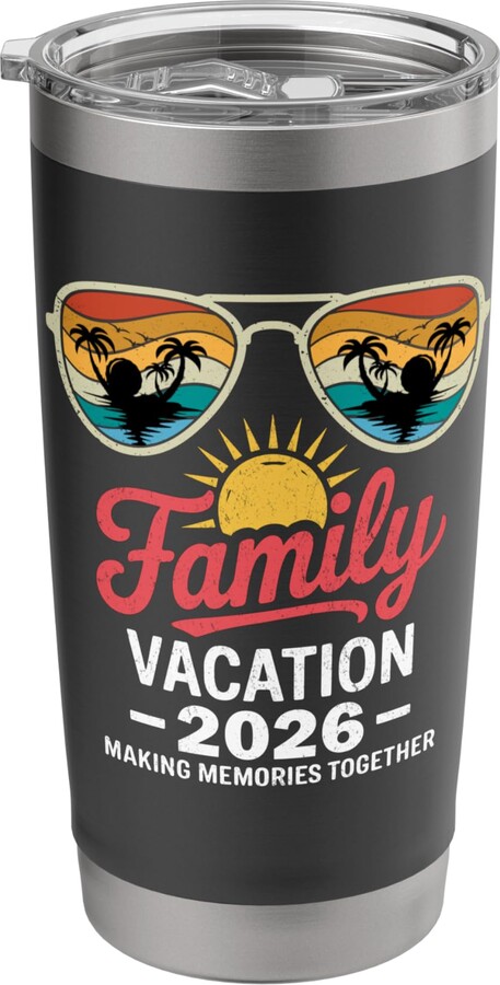 Family Vacation 2026 Making Memories Together Tee Family Vacation 2026 Making Memories Together Matching Beach Stainless Steel Insulated Tumbler