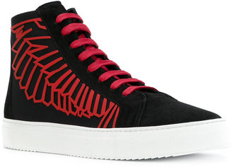 Marcelo Burlon County of Milan high-top lace-up sneakers