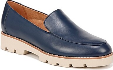 Vionic Kensley Leather Slip-On Lug Sole Platform Loafers