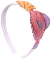 Thumbnail for your product : Il Gufo Cotton Jersey Headband W/ Appliques