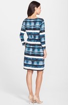 Thumbnail for your product : Ivanka Trump Print Belted Jersey Dress