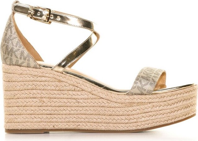 MICHAEL Michael Kors Women's Gold Sandals with Cash Back | ShopStyle
