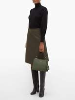 Thumbnail for your product : Cefinn - Felted Wool-blend A-line Skirt - Womens - Khaki