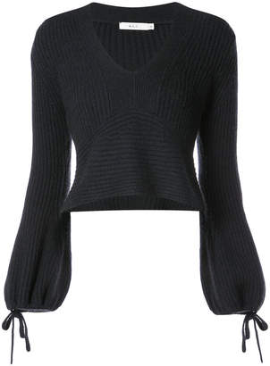 A.L.C. cropped ribbed v-neck sweater