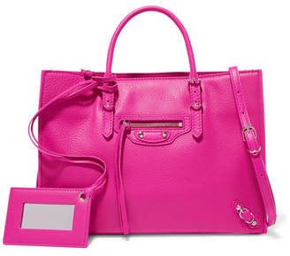Balenciaga Papier A6 Small Textured-leather Tote - Pink