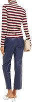 Thumbnail for your product : Stateside Striped Ribbed Jersey Turtleneck Top
