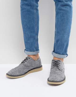 Toms Brogue Chambray Lace Up Shoes