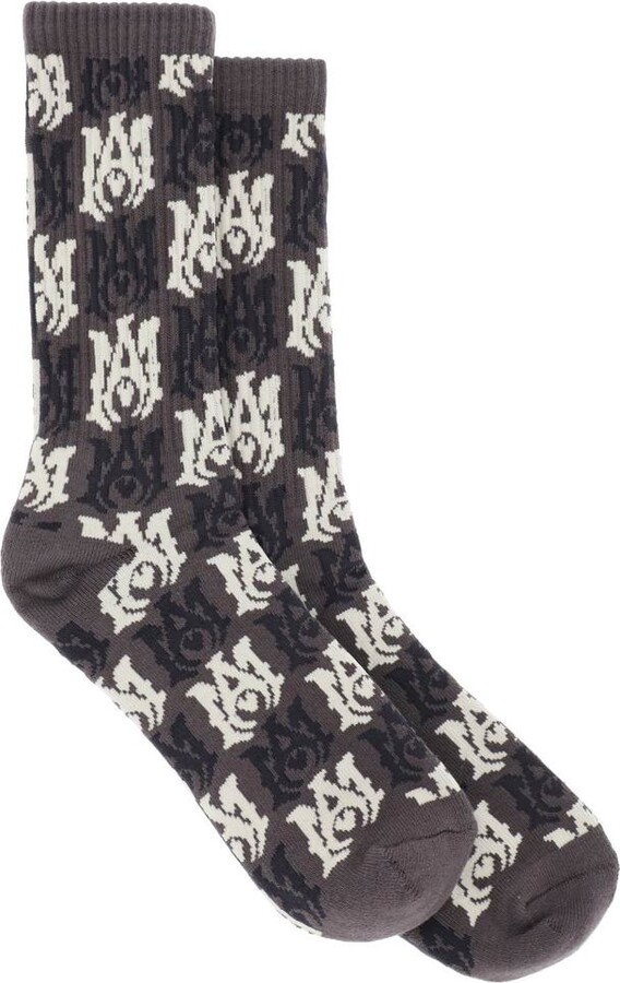 Amiri Socks With Ma Pattern - ShopStyle