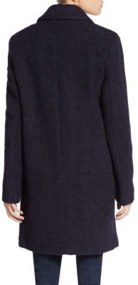 Calvin Klein Wool-Blend Three-Button Coat