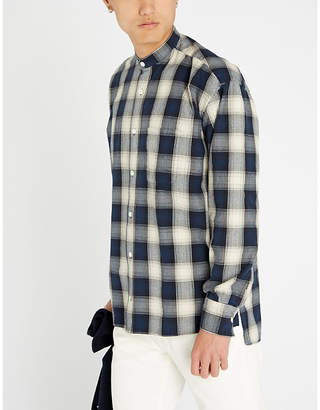 Eleventy Plaid cotton shirt