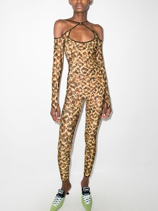 KNWLS Nulle leopard print jumpsuit