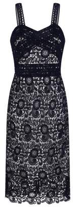 Dorothy Perkins Womens **Paper Dolls Navy Contrast Lace Bodycon Dress
