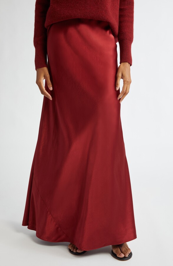 Vince Satin Maxi Skirt