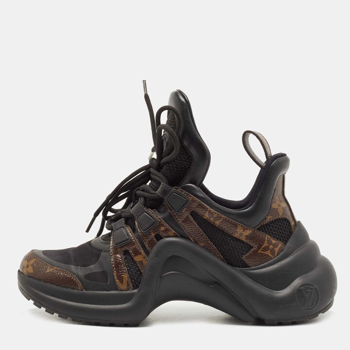 Louis Vuitton Monogram Leather Chunky Sneakers - ShopStyle