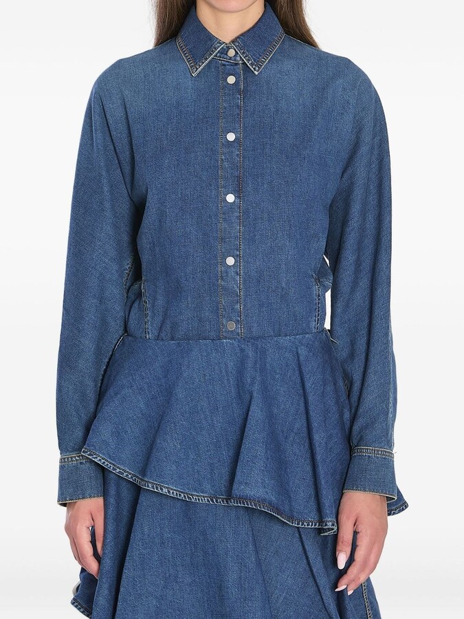 Alaia Denim Cotton Shirt