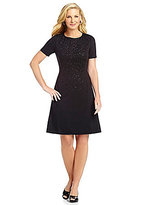 Thumbnail for your product : Alex Marie Oak Animal-Embroidered Ponte A-Line Dress