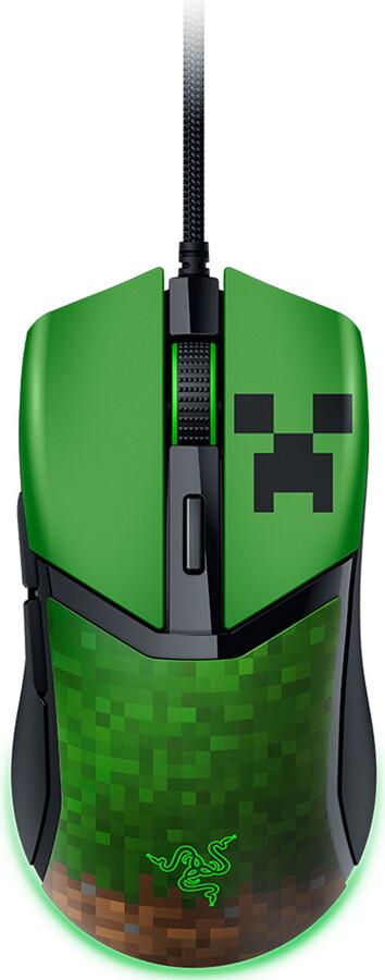 Razer Cobra Lightweight Wired Gaming Mouse with Razer Chroma™ RGB, Minecraft Edition